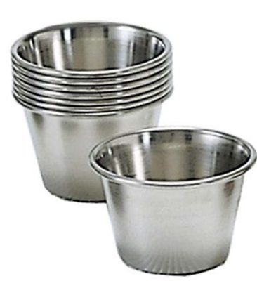 #ad ADCRAFT 2 1 2oz Stainless Steel Sauce Cup 48 pack $30.00