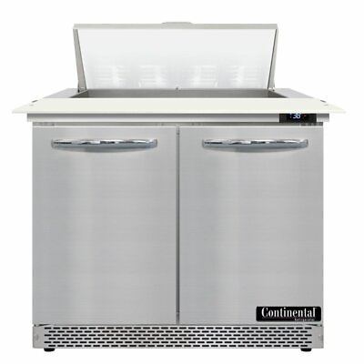 #ad Continental Refrigerator SW36N8C FB 36quot; 2 Door Refrigerated Sandwich Salad ... $4895.20