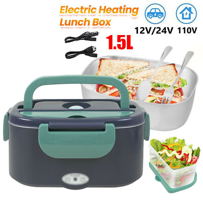 12V Car Portable Food Heating Lunch Box Electric Heater Warmer For Truck Office $20.99