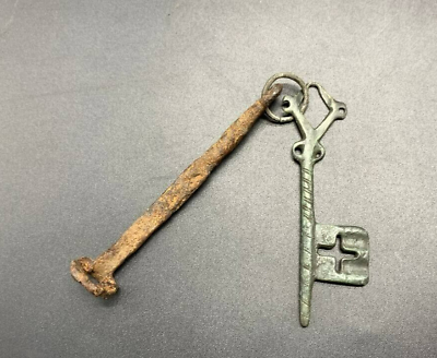 #ad #ad Antique Iron and Bronze Keys of Kievan Rus Vikings 9 14th century AD $499.00