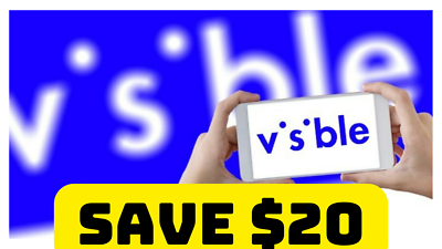 Visible *$20 COUPON* Phone Plan Promo Code Deal Verizon Up To $200 GIFT $0.99