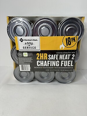 #ad Member#x27;s Mark 2 hour Safe Heat Chafing Fuel 18 Pack Cans Food Service New Sealed $30.36