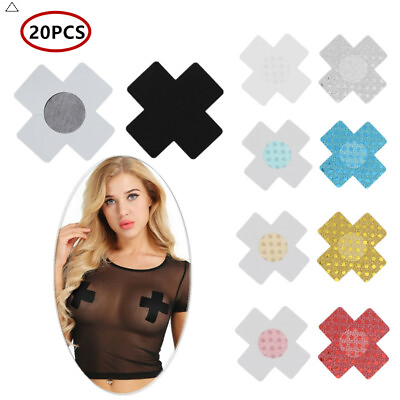 #ad #ad 20Pcs Sexy Pasties Breast Petals Nipple Covers Adhesive Satin Nipple Stickers US $7.99