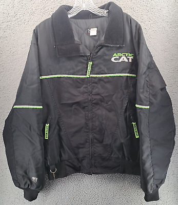 #ad #ad VINTAGE Arctic Cat Racing Tomcat Jacket Mens Medium Insulated Thinsulate Lined $19.98