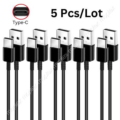 #ad #ad 5 Pack USB C to USB A Cable Fast Charge Type C Charging Cord Rapid Sync Charger $8.99