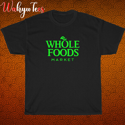 #ad New Shirt Whole Foods Market Logo Black Navy White T Shirt Size S 5XL $20.00