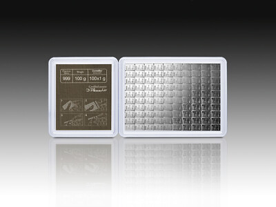 #ad Valcambi 100 x 1 Gram Silver CombiBar with Assay Card 100 gram $176.61