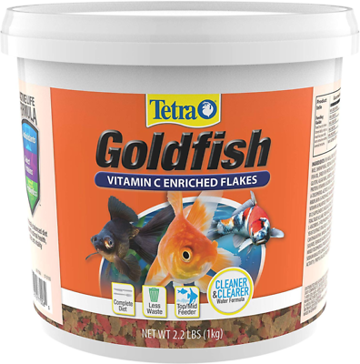 #ad TetraFin 77006 Balanced Diet Goldfish Flake Food for Fish 2.2lbs $35.99