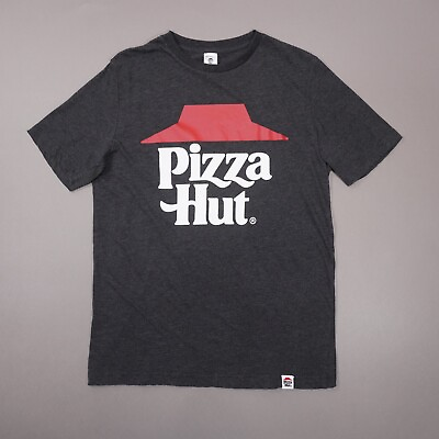 #ad #ad Pizza Hut Employee Uniform T Shirt Mens Adult Small Charcoal Gray T Shirt $12.88