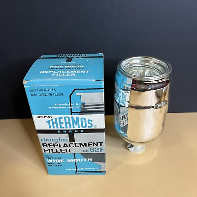 Vintage THERMOS 62F Stronglas Wide Mouth Neck Replacement Filler New Old Stock $9.99