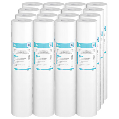 #ad 1 5 Micron 20x4.5quot; Big Blue Sediment Water Filter Replacement Whole House 1 16PK $35.60