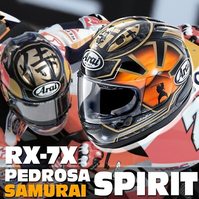 #ad ARAI Full Face Helmet RX 7X CORSAIR X RX 7V PEDROSA SAMURAI SPIRIT Size 59 60cm $680.00