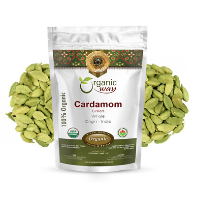 #ad #ad Organic Way Cardamom Whole Pods Hari Elaichi Organic Kosher amp; USDA Certified $39.99