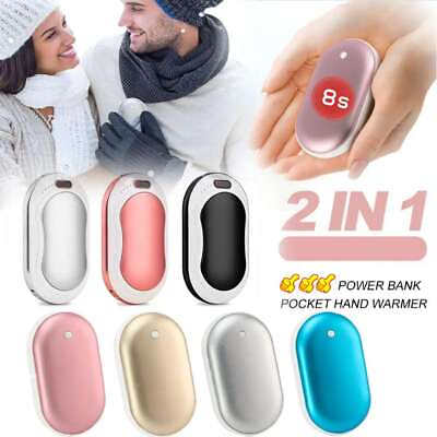#ad 5000 10000mAh Rechargeable Hand Warmer USB Heater Power Bank Electric Warmers US $11.15