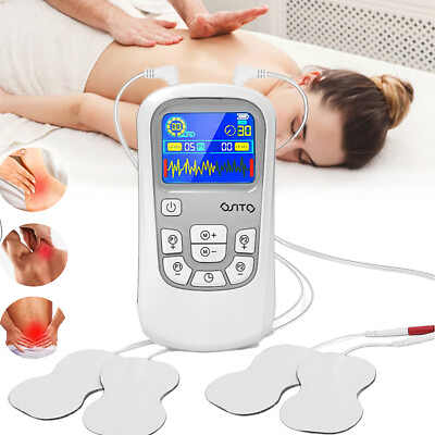 TENS Unit Machine Electric Massager Body Muscle Stimulator with Pads Pain Relief $21.65