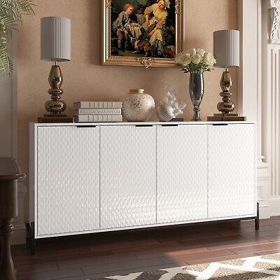 #ad Clihome Accent Storage Cabinet Freestanding Decorative Cabinet Buffet Sideboard $389.99