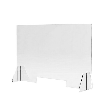 Sneeze Guard 24x24 Acrylic Shield Table Desk Counter 1 4quot; Clear Protective Guard $39.99