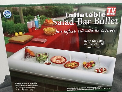#ad #ad Inflatable Salad Bar Buffet Station Ice Chest Cooler Beverage Party Serving Bar $6.99