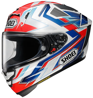 #ad Shoei X 15 Escalate Helmet Red White Blue XLG $999.99