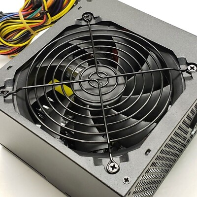 #ad NEW Power Star Black 650w Max ATX Power Supply 12cm Fan 204pin SATA amp; PCIe $31.99