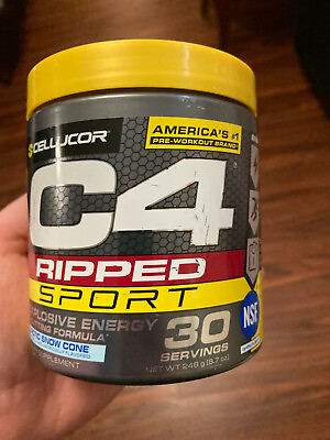 #ad #ad CELLUCOR C4 RIPPED SPORT EXPLOSIVE ENERGY PRE WORKOUT ARTIC SNOW CONE 30 SERVING $29.99