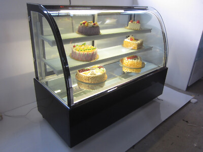34quot; Wide Countertop Refrigerated Cake Showcase Arcuate Glass Back Door 220V $988.00