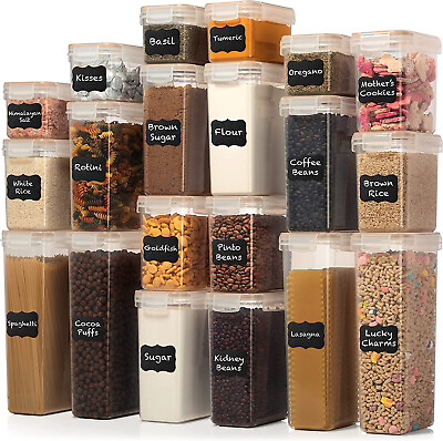 #ad Airtight Food Storage Leak Proof Containers with Lids Large Size 2.8L Set of 40 $29.99