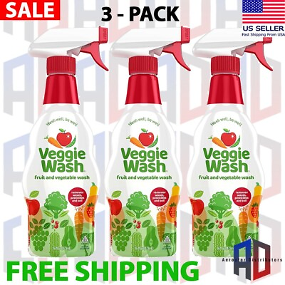 #ad #ad Fruit and Vegetable Wash Produce Wash and Cleaner 16 Fluid Ounce Pack of 3 $19.99