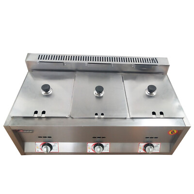 #ad Propane Gas Food Warmer 3 Pan Restaurant Tabletop Desktop Countertop Steam Table $189.53