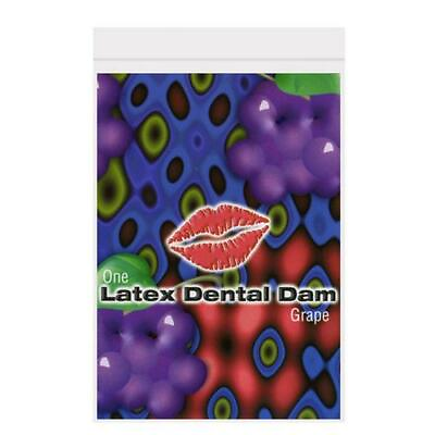 Dental Dam Grape Oral Lip Tongue Protection Flavored Mouth Rubber Thin Latex $6.99