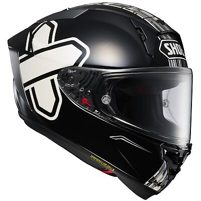 #ad Shoei X 15 Cross Logo Helmet Black White TC 5 XS 0105 1805 03 $999.99