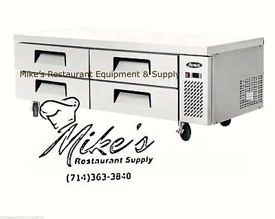 NEW 72quot; Chef Base Refrigerated Stainless Steel Cooler NSF Atosa MGF8453GR #4710 $3601.00