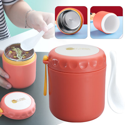 Portable Thermos Lunch Box Stainless Steel Jar Container Food Insulated Soup Cup $11.89