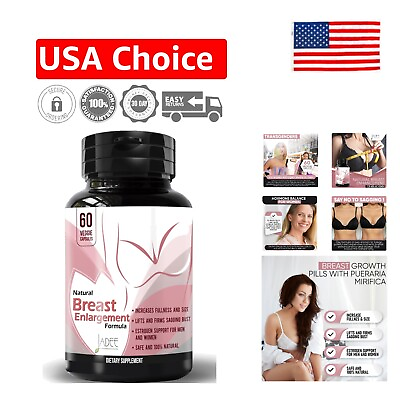 #ad Breast Enhancement Pills Promotes Natural Breast Growth amp; Firmness 60 Pills $39.99