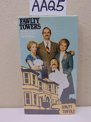 VINTAGE SEALED VHS TAPE NEW FAWLTY TOWERS GOURMET NIGHT WALDORF SALAD THE KIPPER $14.99