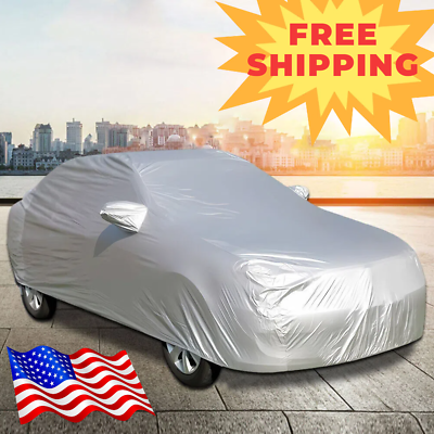 #ad #ad Full Car Cover Waterproof Outdoor All Weather UV Protection Fit Sedan Universal $17.00