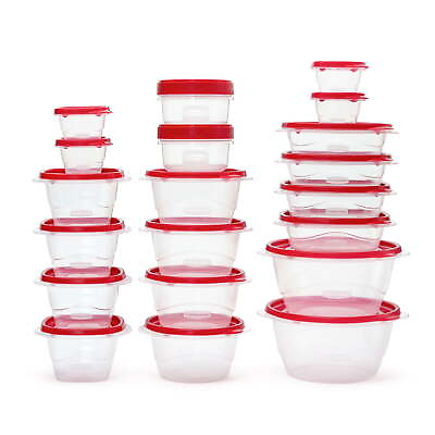 #ad Rubbermaid TakeAlongs 40 Piece Food Storage Set Leakproof Containers Set Red $15.18