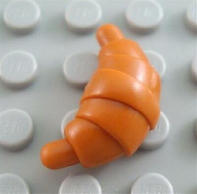 #ad LEGO Dark Orange Croissant Bread Minifigure Food Parts and Pieces $1.29