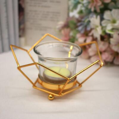 #ad Geometric Wedding Party Candlestick Candle Tealight Holder For Home Decor $7.44