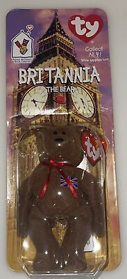 BRITANNIA The Bear. Beanie Baby for McDonalds BRAND NEW IN BOX $8100.00