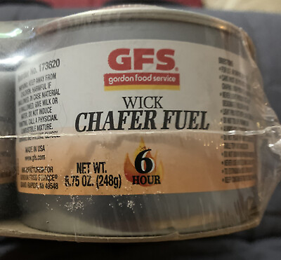 #ad Wick Chafing Dish Fuel Can Chafer Food Buffet Warmer Case 6 Cans Bulk 6 Hour $39.88