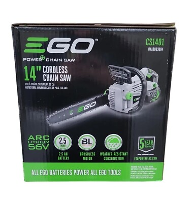 #ad EGO Power CS1401 14 Inch 56 Volt Lithium Ion Cordless Chain Saw 2.5Ah Battery $209.99