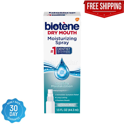 Biotene Dry Mouth Moisturizing Spray Alcohol Free Breath Fresheners Spray 1.5 $9.29