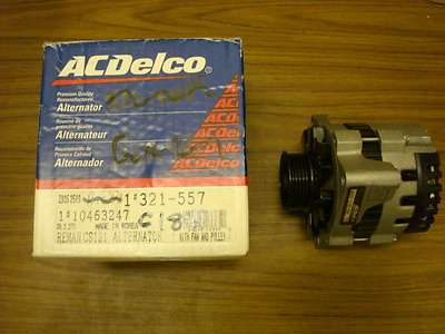 321 557 AC Delco Remanufactured CS121 Alternator w fan and pulley # $26.99