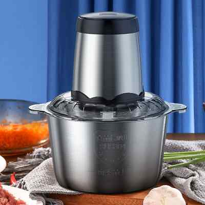 #ad 300W Electric Food Chopper Electric Stainless Steel Processor Meat Grinder Mixer $18.99