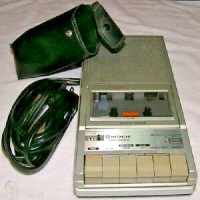 Vintage Hitachi Portable Top Loading Cassette Recorder Tape Player AVA 200RS 15 $40.00