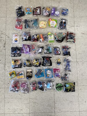 #ad MIXED LOT 46 Fast Food Kids Happy Meal TOYS Prizes McDonalds Burger King NEW $19.95