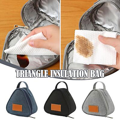 Mini Triangle Lunch Box.Bag Ice Pack Bento Breakfast xp Food Insulated c C $6.36