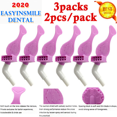 #ad 6XDental Endo Silicone Dryshield Isolation Mouth Pieces Adapater Compatible Tube $50.34