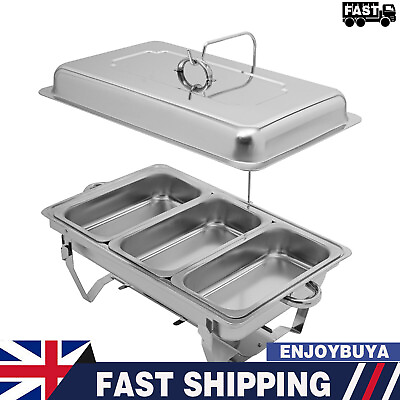 #ad Chafing Dish Buffet Set Stainless Steel 9.5QT Food Warmer Chafer Complete Set $56.70